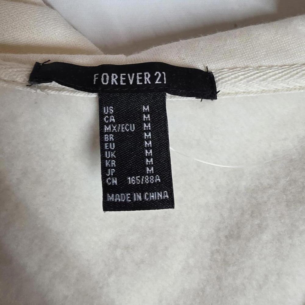 Cream Zip Front Hoodie - Picture 3 of 3